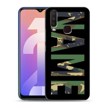 Силиконовый чехол на Vivo Y12 с принтом NAME