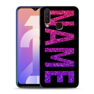 Силиконовый чехол на Vivo Y12 с принтом NAME