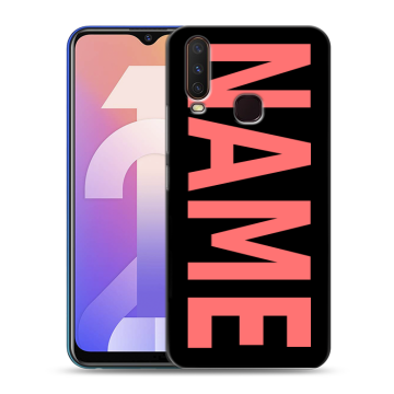 Силиконовый чехол на Vivo Y12 с принтом NAME
