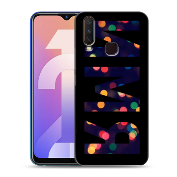 Силиконовый чехол на Vivo Y12 с принтом ИМЯ