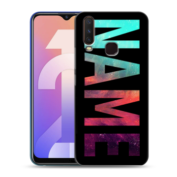 Силиконовый чехол на Vivo Y12 с принтом NAME