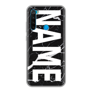 Силиконовый чехол на Xiaomi RedMi Note 8 с принтом NAME