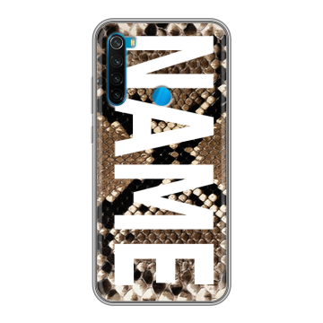 Силиконовый чехол на Xiaomi RedMi Note 8 с принтом NAME