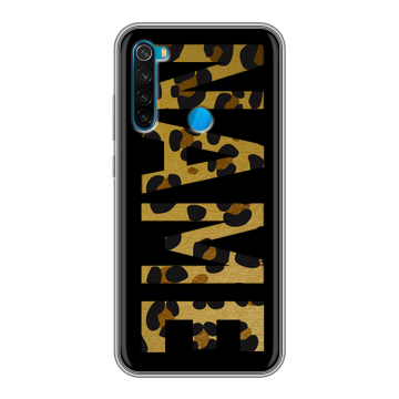 Силиконовый чехол на Xiaomi RedMi Note 8 с принтом NAME