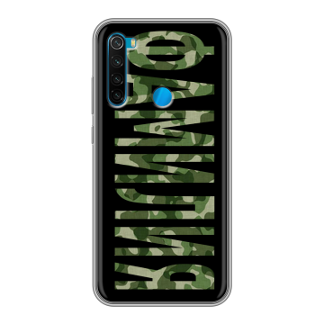 Силиконовый чехол на Xiaomi RedMi Note 8 с принтом ФАМИЛИЯ
