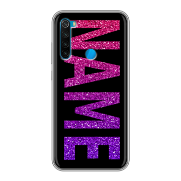 Силиконовый чехол на Xiaomi RedMi Note 8 с принтом NAME