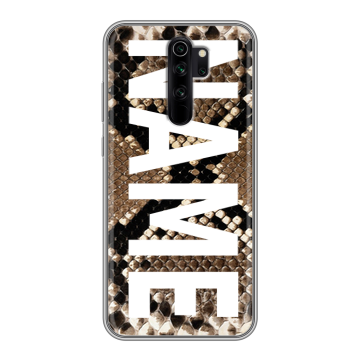 Силиконовый чехол на Xiaomi RedMi Note 8 Pro с принтом NAME