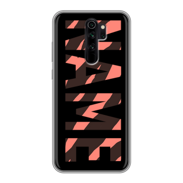 Силиконовый чехол на Xiaomi RedMi Note 8 Pro с принтом NAME