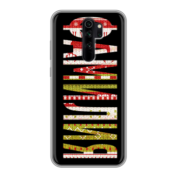 Силиконовый чехол на Xiaomi RedMi Note 8 Pro с принтом ФАМИЛИЯ