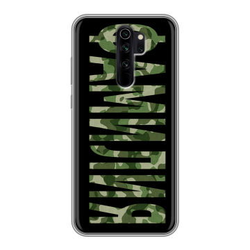 Силиконовый чехол на Xiaomi RedMi Note 8 Pro с принтом ФАМИЛИЯ