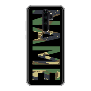 Силиконовый чехол на Xiaomi RedMi Note 8 Pro с принтом NAME