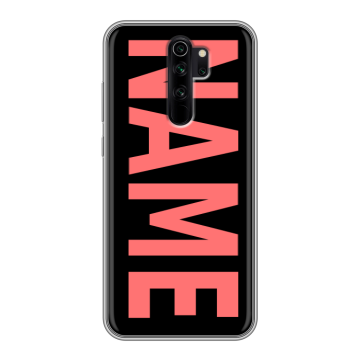 Силиконовый чехол на Xiaomi RedMi Note 8 Pro с принтом NAME