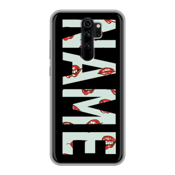 Силиконовый чехол на Xiaomi RedMi Note 8 Pro с принтом NAME
