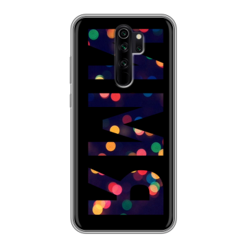 Силиконовый чехол на Xiaomi RedMi Note 8 Pro с принтом ИМЯ