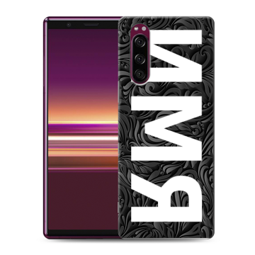 Силиконовый чехол на Sony Xperia 5 с принтом ИМЯ