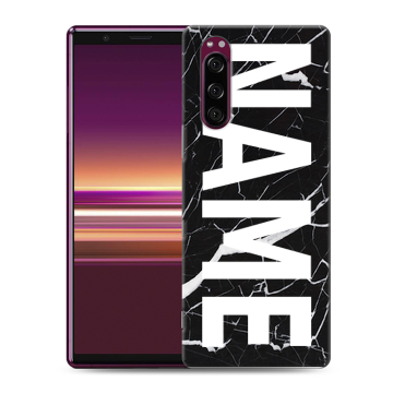 Силиконовый чехол на Sony Xperia 5 с принтом NAME