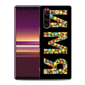 Силиконовый чехол на Sony Xperia 5 с принтом ИМЯ