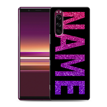 Силиконовый чехол на Sony Xperia 5 с принтом NAME