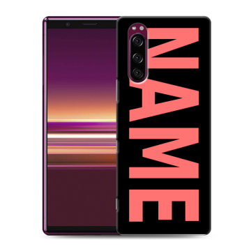 Силиконовый чехол на Sony Xperia 5 с принтом NAME