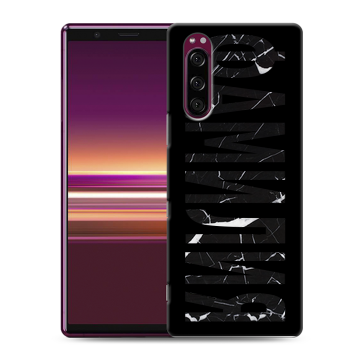 Силиконовый чехол на Sony Xperia 5 с принтом ФАМИЛИЯ