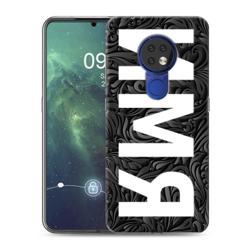 Силиконовый чехол на Nokia 6.2 с принтом ИМЯ