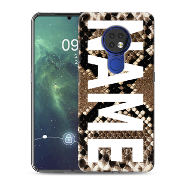Силиконовый чехол на Nokia 6.2 с принтом NAME