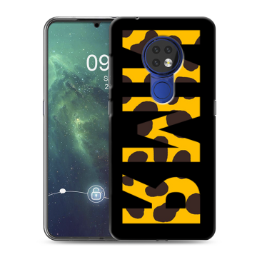 Силиконовый чехол на Nokia 6.2 с принтом ИМЯ