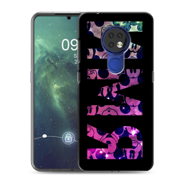 Силиконовый чехол на Nokia 6.2 с принтом ИМЯ