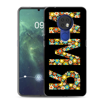 Силиконовый чехол на Nokia 6.2 с принтом ИМЯ