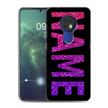 Силиконовый чехол на Nokia 6.2 с принтом NAME