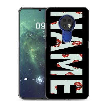 Силиконовый чехол на Nokia 6.2 с принтом NAME