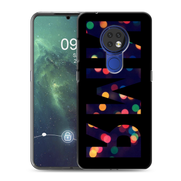 Силиконовый чехол на Nokia 6.2 с принтом ИМЯ