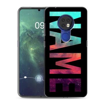 Силиконовый чехол на Nokia 6.2 с принтом NAME