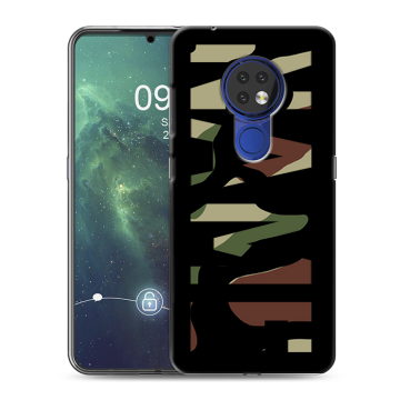 Силиконовый чехол на Nokia 6.2 с принтом NAME