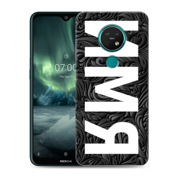 Силиконовый чехол на Nokia 7.2 с принтом ИМЯ