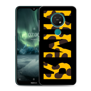 Силиконовый чехол на Nokia 7.2 с принтом ИМЯ