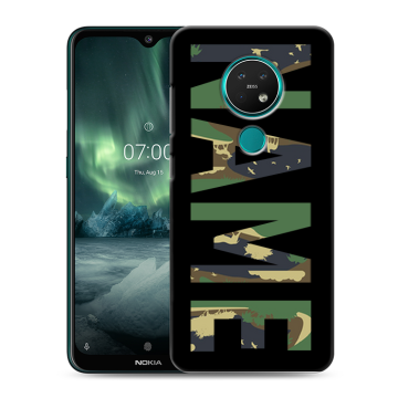 Силиконовый чехол на Nokia 7.2 с принтом NAME