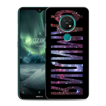Силиконовый чехол на Nokia 7.2 с принтом ФАМИЛИЯ