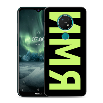 Силиконовый чехол на Nokia 7.2 с принтом ИМЯ