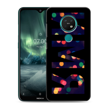 Силиконовый чехол на Nokia 7.2 с принтом ИМЯ