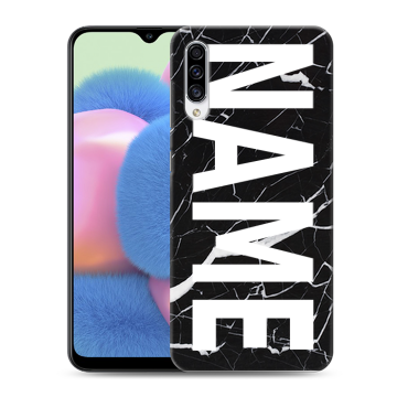 Силиконовый чехол на Samsung Galaxy A30s с принтом NAME