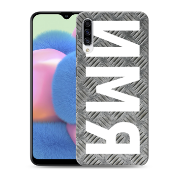 Силиконовый чехол на Samsung Galaxy A30s с принтом ИМЯ