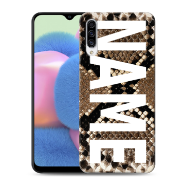 Силиконовый чехол на Samsung Galaxy A30s с принтом NAME