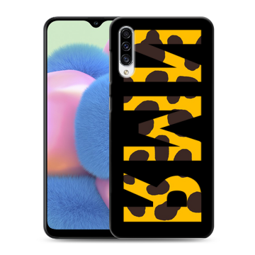 Силиконовый чехол на Samsung Galaxy A30s с принтом ИМЯ