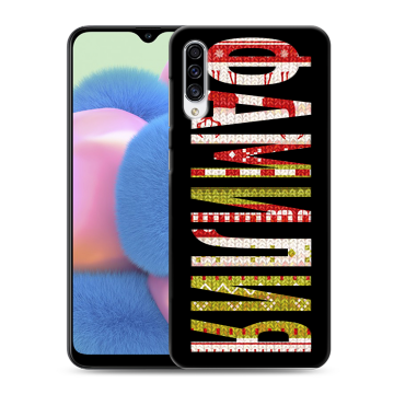 Силиконовый чехол на Samsung Galaxy A30s с принтом ФАМИЛИЯ