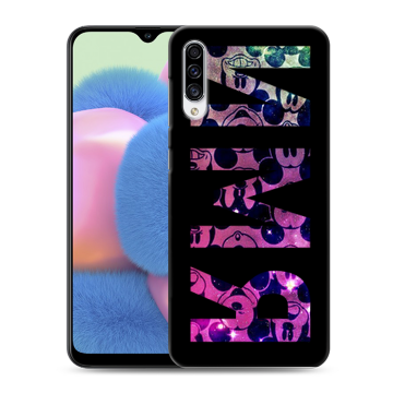 Силиконовый чехол на Samsung Galaxy A30s с принтом ИМЯ