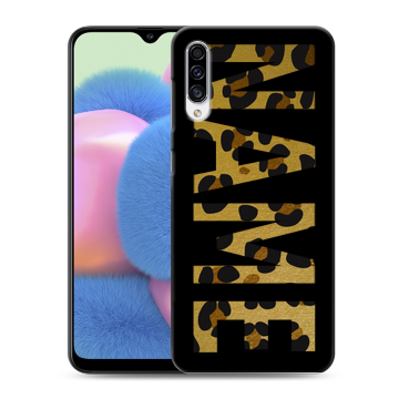 Силиконовый чехол на Samsung Galaxy A30s с принтом NAME