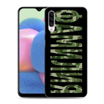 Силиконовый чехол на Samsung Galaxy A30s с принтом ФАМИЛИЯ