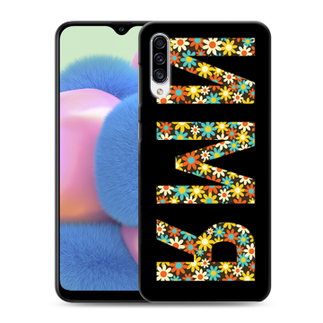 Силиконовый чехол на Samsung Galaxy A30s с принтом ИМЯ