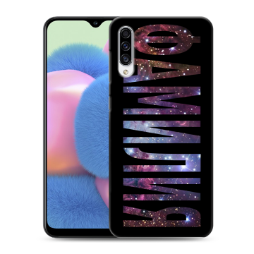 Силиконовый чехол на Samsung Galaxy A30s с принтом ФАМИЛИЯ